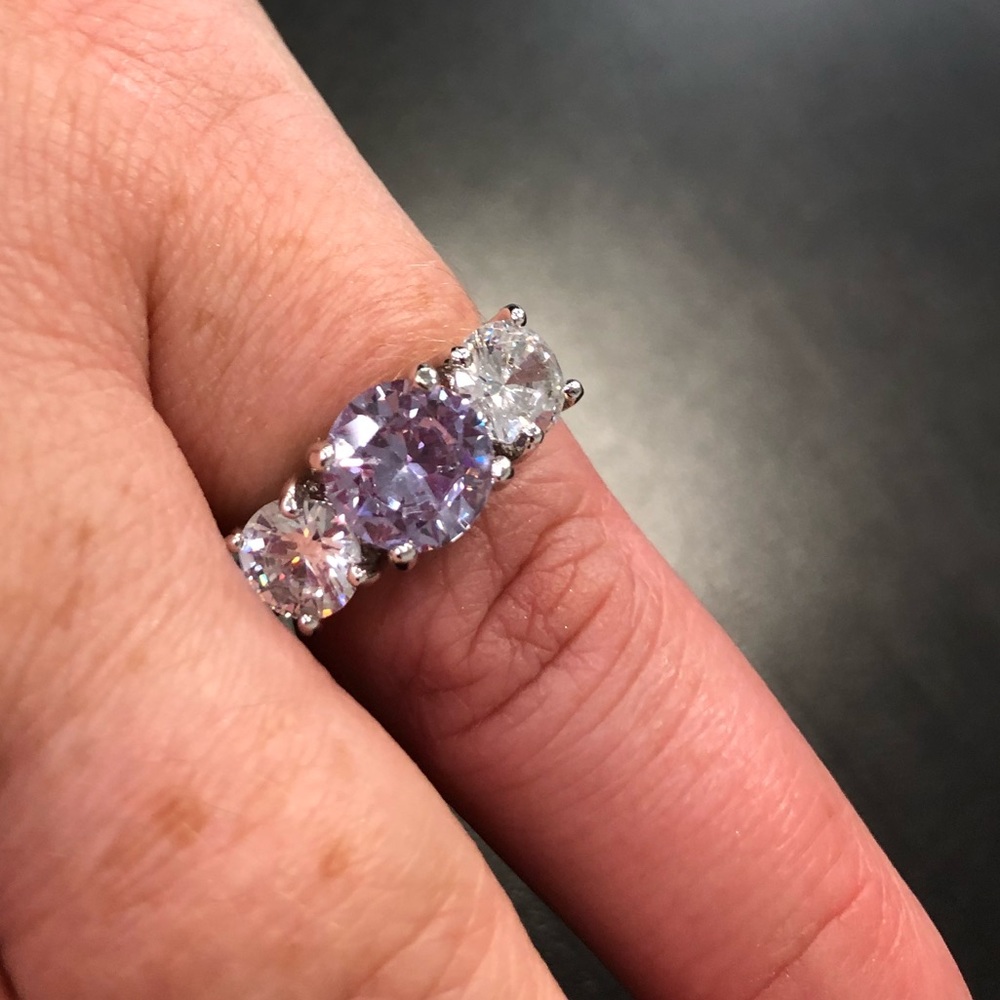 Three Stone Ring - image 1